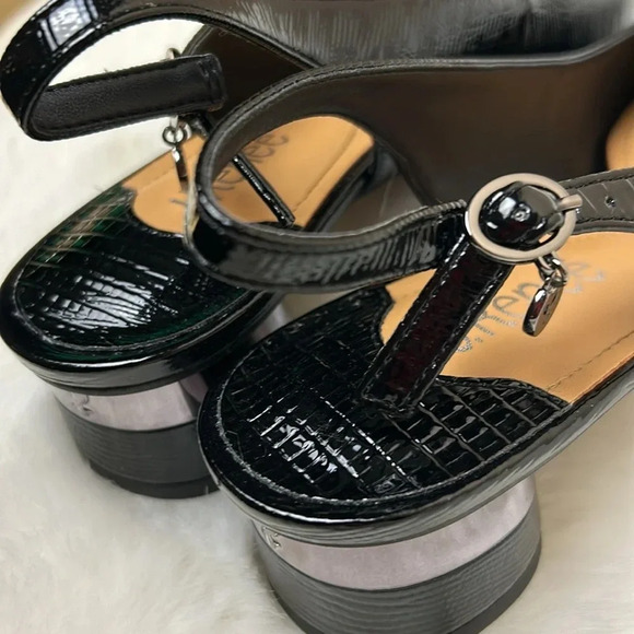 J.Renee shoes, women NEW! Taveta,Lizard print patent,9.5 & 10 chunky round heel - Picture 10 of 16